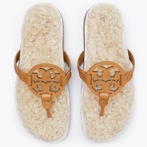 Tory Burch Miller Sandals Shearling